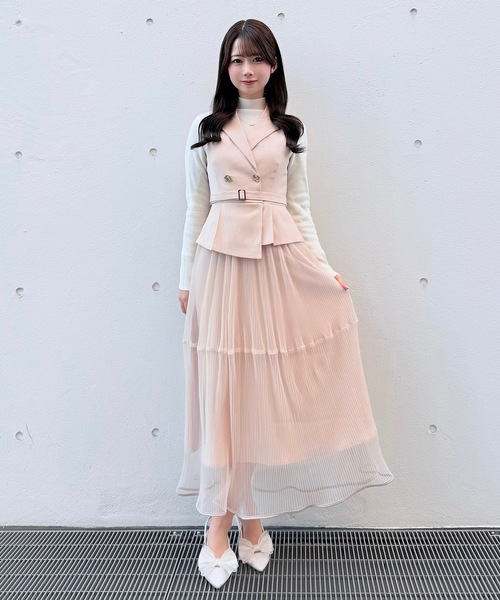 NOMAE（ノーマエ）の「テーラードジレドッキングワンピース（ワンピース・レディース・ベージュ/ピンク/グレー・FREE）」の20枚目の写真