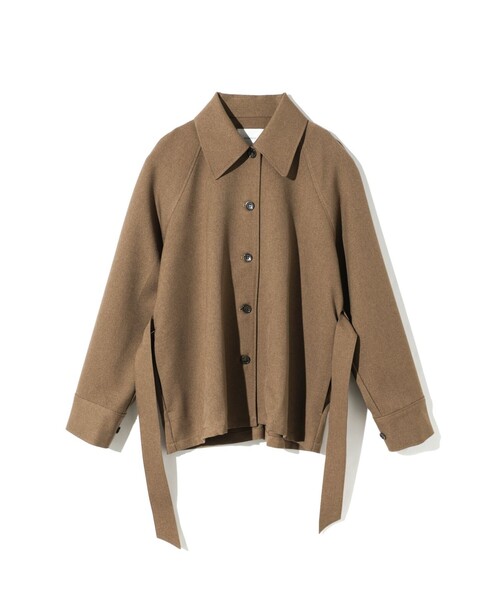 MIDIUMISOLID(ミディウミソリッド)の「MIDIUMISOLID for Ladies ステンカラーシャツジャケット(シャツ/ブラウス・レディース・ネイビー/ブラック/ブラウン・FREE)」の1枚目の写真