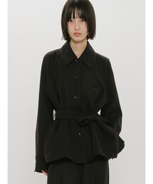 MIDIUMISOLID for Ladies ステンカラーシャツジャケット