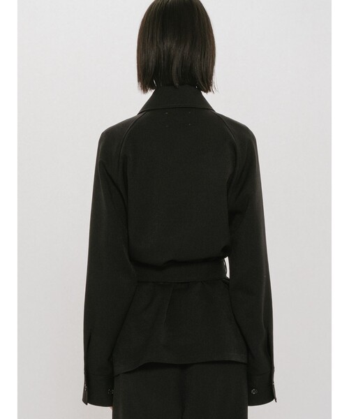 MIDIUMISOLID(ミディウミソリッド)の「MIDIUMISOLID for Ladies ステンカラーシャツジャケット(シャツ/ブラウス・レディース・ネイビー/ブラック/ブラウン・FREE)」の10枚目の写真