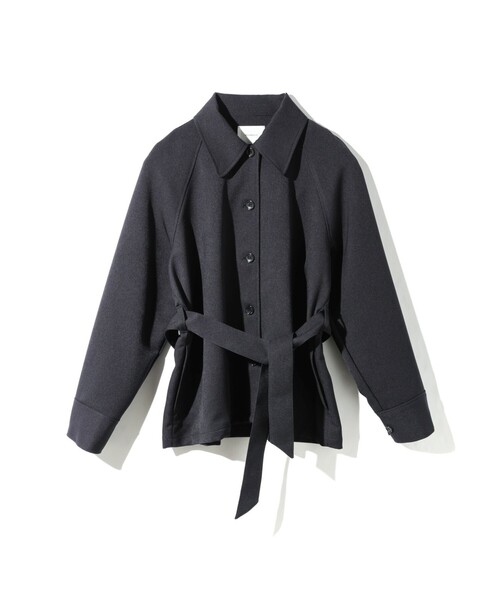 MIDIUMISOLID(ミディウミソリッド)の「MIDIUMISOLID for Ladies ステンカラーシャツジャケット(シャツ/ブラウス・レディース・ネイビー/ブラック/ブラウン・FREE)」の17枚目の写真