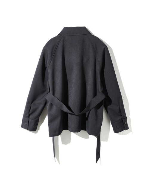 MIDIUMISOLID(ミディウミソリッド)の「MIDIUMISOLID for Ladies ステンカラーシャツジャケット(シャツ/ブラウス・レディース・ネイビー/ブラック/ブラウン・FREE)」の20枚目の写真