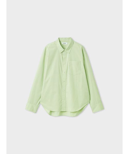 MIESROHE(ミースロエ)の「【洗える】ベーシック2WAYシャツ(シャツ/ブラウス・レディース・チェック/ホワイト/ミント・F)」の3枚目の写真