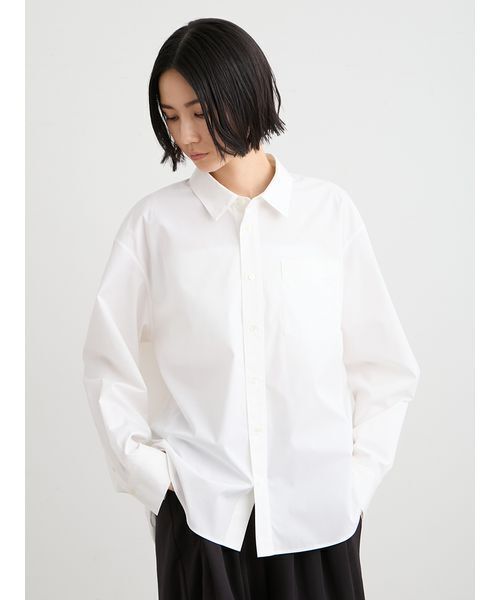 MIESROHE(ミースロエ)の「【洗える】ベーシック2WAYシャツ(シャツ/ブラウス・レディース・チェック/ホワイト/ミント・F)」の10枚目の写真