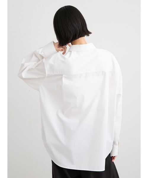 MIESROHE(ミースロエ)の「【洗える】ベーシック2WAYシャツ(シャツ/ブラウス・レディース・チェック/ホワイト/ミント・F)」の12枚目の写真