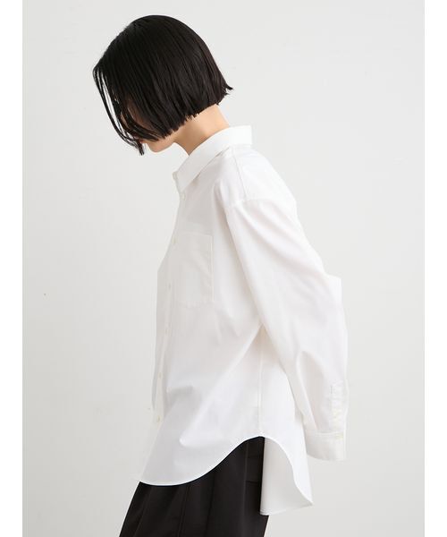 MIESROHE(ミースロエ)の「【洗える】ベーシック2WAYシャツ(シャツ/ブラウス・レディース・チェック/ホワイト/ミント・F)」の14枚目の写真