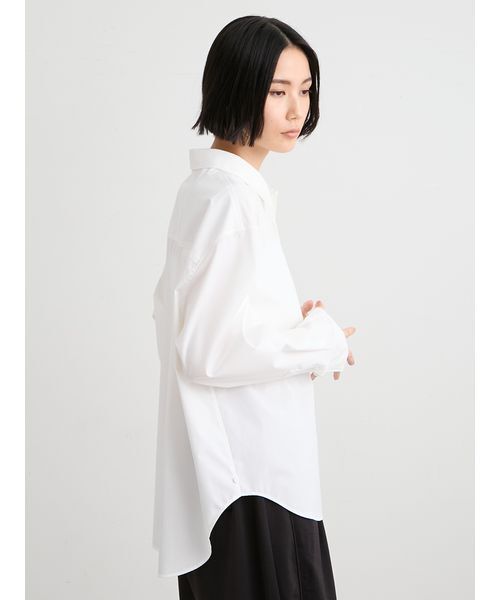 MIESROHE(ミースロエ)の「【洗える】ベーシック2WAYシャツ(シャツ/ブラウス・レディース・チェック/ホワイト/ミント・F)」の15枚目の写真