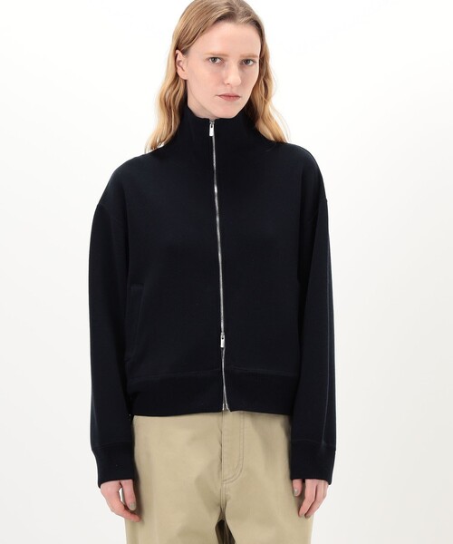 GALERIE VIE（ギャルリー ヴィー）の「コットンスピニングウール トラックジャケット（ブルゾン・レディース・カーキ/ネイビー・FREE）」の5枚目の写真