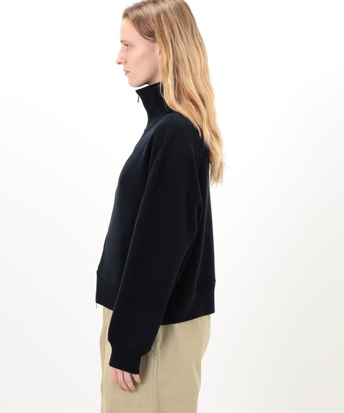 GALERIE VIE（ギャルリー ヴィー）の「コットンスピニングウール トラックジャケット（ブルゾン・レディース・カーキ/ネイビー・FREE）」の6枚目の写真