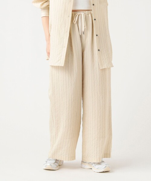 BEAMS HEART（ビームスハート）の「ダブルストライプ イージーパンツ（その他パンツ・レディース・イエロー/ブラウン・FREE）」の2枚目の写真