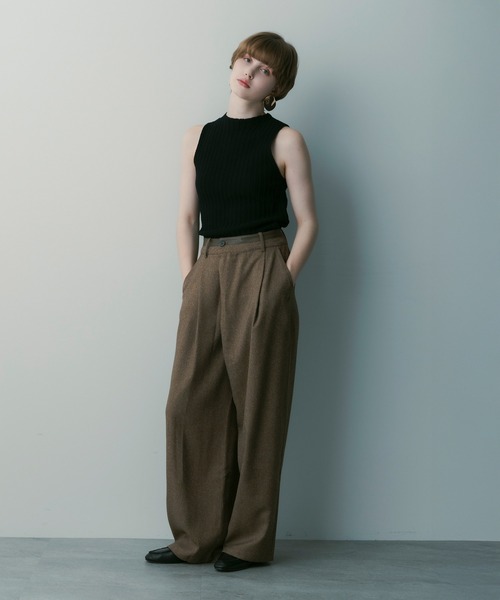 SERENO(セレーノ)の「ジップデザイン ニットトップス(ニット/セーター・レディース・ブラック/トップグレー・S)」の12枚目の写真