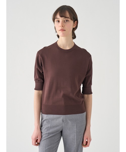 JOHN SMEDLEY（ジョンスメドレー）の「ターンバック5分袖コットン