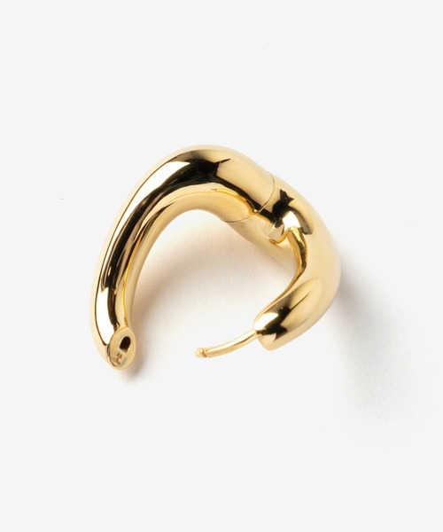 TOM WOOD(トムウッド)の「TOM WOOD Twist Hoops Gold トムウッド ツイスト フープ ピアス(ピアス(両耳用)・レディース・ゴールド・FREE)」の2枚目の写真