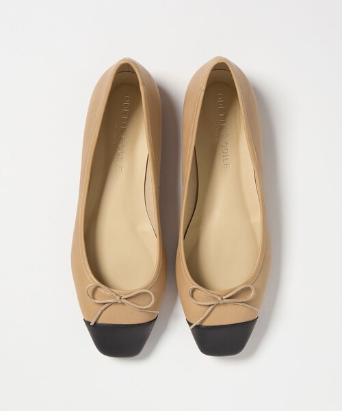 ODETTE E ODILE（オデットエオディール）の「【WEB限定】バレエコンビスクエア フラット10■↑（バレエシューズ・レディース・ブラック/シルバー/その他1/ゴールド・25cm/24.5cm/24cm/23.5cm/23cm/22.5cm/22cm）」の4枚目の写真