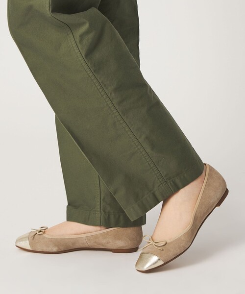 ODETTE E ODILE（オデットエオディール）の「【WEB限定】バレエコンビスクエア フラット10■↑（バレエシューズ・レディース・ブラック/シルバー/その他1/ゴールド・25cm/24.5cm/24cm/23.5cm/23cm/22.5cm/22cm）」の6枚目の写真