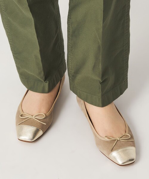 ODETTE E ODILE（オデットエオディール）の「【WEB限定】バレエコンビスクエア フラット10■↑（バレエシューズ・レディース・ブラック/シルバー/その他1/ゴールド・25cm/24.5cm/24cm/23.5cm/23cm/22.5cm/22cm）」の7枚目の写真