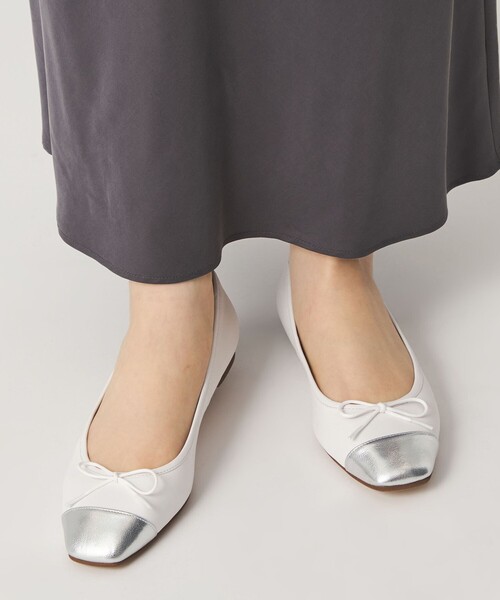 ODETTE E ODILE（オデットエオディール）の「【WEB限定】バレエコンビスクエア フラット10■↑（バレエシューズ・レディース・ブラック/シルバー/その他1/ゴールド・25cm/24.5cm/24cm/23.5cm/23cm/22.5cm/22cm）」の10枚目の写真