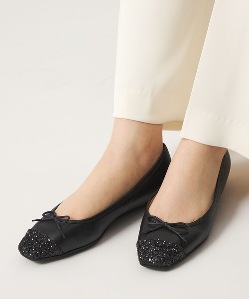 ODETTE E ODILE（オデットエオディール）の「【WEB限定】バレエコンビスクエア フラット10■↑（バレエシューズ・レディース・ブラック/シルバー/その他1/ゴールド・25cm/24.5cm/24cm/23.5cm/23cm/22.5cm/22cm）」の12枚目の写真