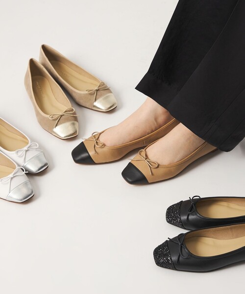 ODETTE E ODILE（オデットエオディール）の「【WEB限定】バレエコンビスクエア フラット10■↑（バレエシューズ・レディース・ブラック/シルバー/その他1/ゴールド・25cm/24.5cm/24cm/23.5cm/23cm/22.5cm/22cm）」の17枚目の写真