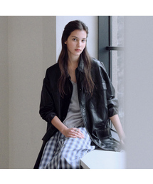 URAGO（ユラーゴ）の「Safari half leather jacket（ライダースジャケット）」