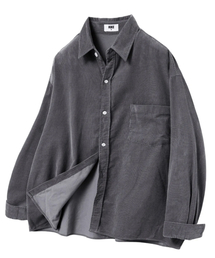 HUKE（ヒューク）の「ザ シティ コーデュロイ シャツ (チャコール)（シャツ/ブラウス）」
