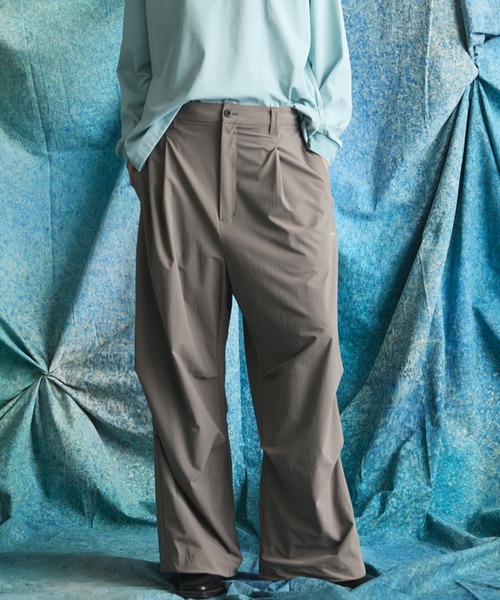 UNISEX》【PERTEX】One-tuck Prime-Wide Relaxing Pants/【パー