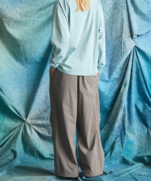 MAISON SPECIAL（メゾンスペシャル）の「《UNISEX》【PERTEX】One-tuck Prime-Wide Relaxing Pants/【パーテックス】ワンタックプライムワイドリラックスパンツ【MAISON SPECIAL/メゾンスペシャル】■セットアップ対応■（スラックス・メンズ・ブラック/グレー/チャコールグレー・0/1/2）」の17枚目の写真