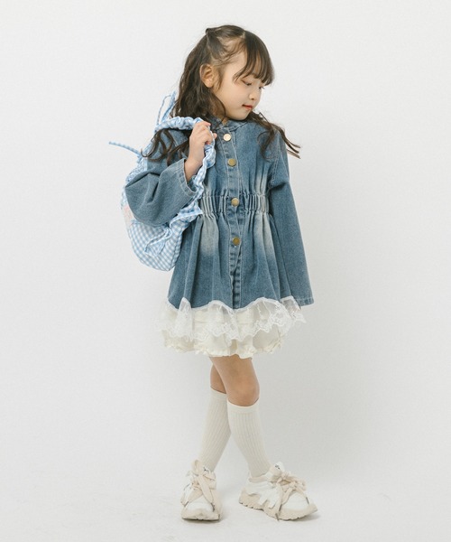 URBAN CHERRY(アーバンチェリー)の「ハンドルギャザーデザインリボンハンドバッグ(ハンドバッグ・キッズ・ホワイト/ピンク/ブルー・FREE)」の14枚目の写真