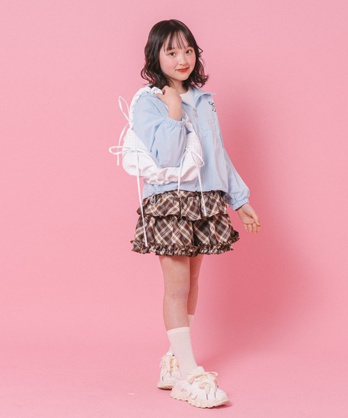 URBAN CHERRY(アーバンチェリー)の「ハンドルギャザーデザインリボンハンドバッグ(ハンドバッグ・キッズ・ホワイト/ピンク/ブルー・FREE)」の12枚目の写真