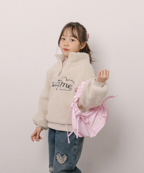 URBAN CHERRY(アーバンチェリー)の「ハンドルギャザーデザインリボンハンドバッグ(ハンドバッグ・キッズ・ホワイト/ピンク/ブルー・FREE)」の9枚目の写真