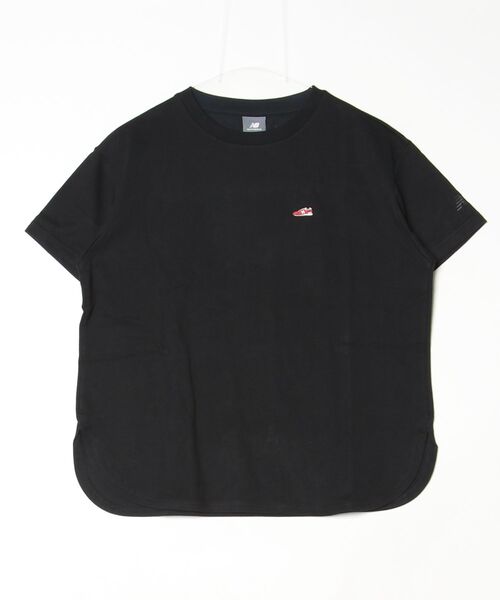 NEW BALANCE(ニューバランス)の「【別注】ニューバランス New Balance シューパッチラウンドヘムTシャツ 限定コラボ(Tシャツ/カットソー・レディース・ブラック/オフホワイト/オリーブ・M/L/XL/S)」の13枚目の写真