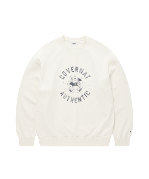 COVERNAT(カバーナット)の「チューブダックグラフィックスウェットアイボリー(スウェット・レディース・その他・SMALL/MEDIUM/LARGE/X-LARGE)」の1枚目の写真