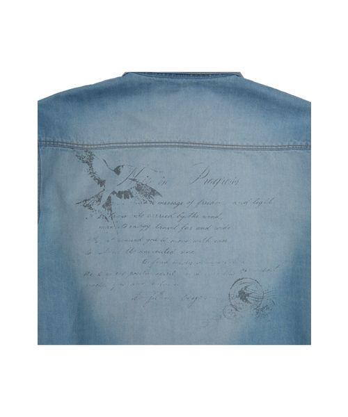 MEA（メア）の「VINTAGE LETTER DENIM SHIRT [LIGHT INDIGO]（シャツ/ブラウス・メンズ・その他・3/2）」の4枚目の写真
