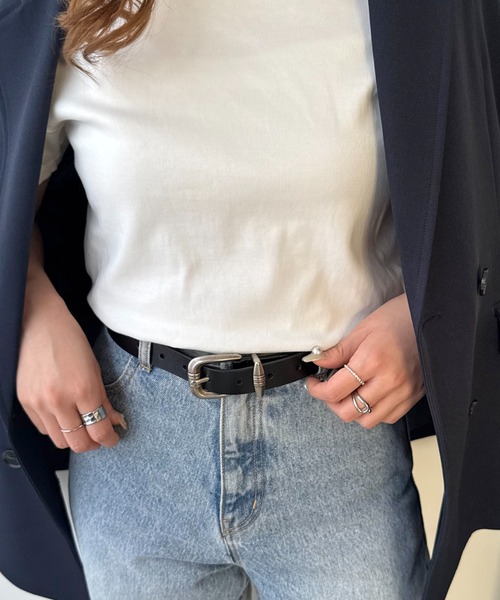 DISCOAT（ディスコート）の「【Enlude】ウエスタンバックルベルト《ユニセックス》（ベルト・レディース・ベージュ/ブラウン/ブラック・ONE SIZE）」の10枚目の写真