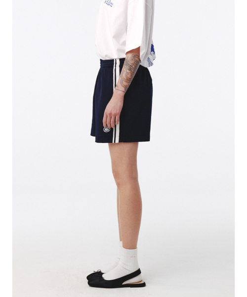 Kijun(キジュン)の「ダブルライン トラックショーツ ネイビー(その他パンツ・レディース・その他・SMALL/MEDIUM)」の2枚目の写真