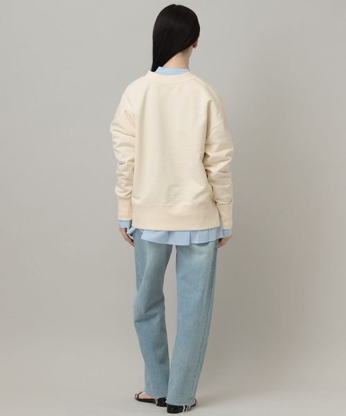 A part by（アパートバイ）の「【WEB限定】ハーフZIPスエットプルオーバー（スウェット・レディース・チャコールグレー/アイボリー/グレー系その他4・FREE）」の7枚目の写真