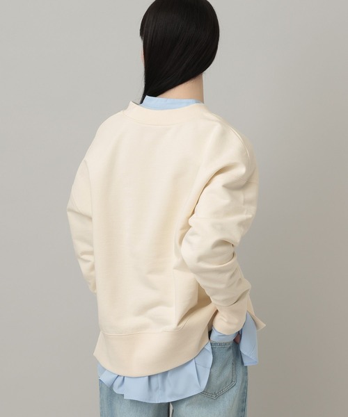 A part by（アパートバイ）の「【WEB限定】ハーフZIPスエットプルオーバー（スウェット・レディース・チャコールグレー/アイボリー/グレー系その他4・FREE）」の11枚目の写真