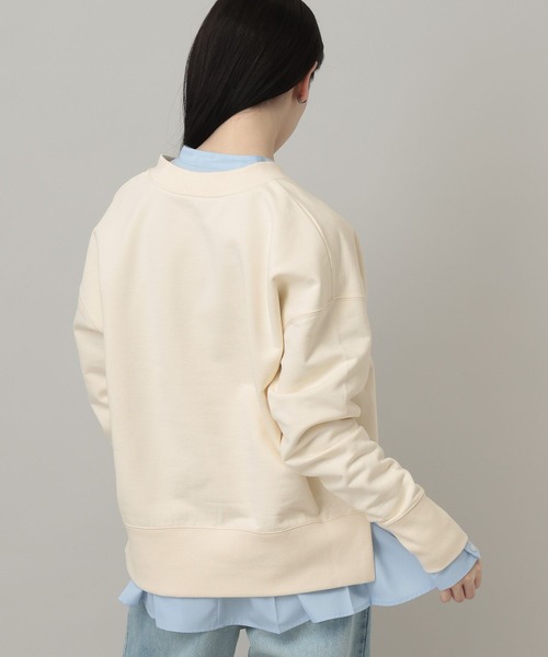 A part by（アパートバイ）の「【WEB限定】ハーフZIPスエットプルオーバー（スウェット・レディース・チャコールグレー/アイボリー/グレー系その他4・FREE）」の12枚目の写真