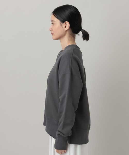 A part by(アパートバイ)の「【WEB/一部店舗限定】ハーフZIPスウェットプルオーバー(スウェット・レディース・チャコールグレー/アイボリー/グレー系その他4/ブラウン・FREE)」の9枚目の写真