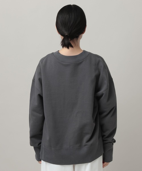 A part by(アパートバイ)の「【WEB/一部店舗限定】ハーフZIPスウェットプルオーバー(スウェット・レディース・チャコールグレー/アイボリー/グレー系その他4/ブラウン・FREE)」の10枚目の写真