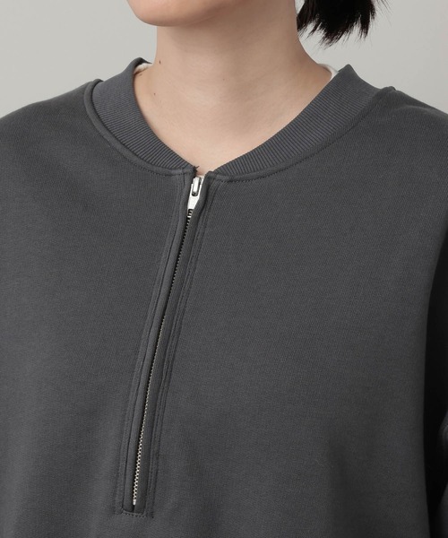 A part by(アパートバイ)の「【WEB/一部店舗限定】ハーフZIPスウェットプルオーバー(スウェット・レディース・チャコールグレー/アイボリー/グレー系その他4/ブラウン・FREE)」の12枚目の写真