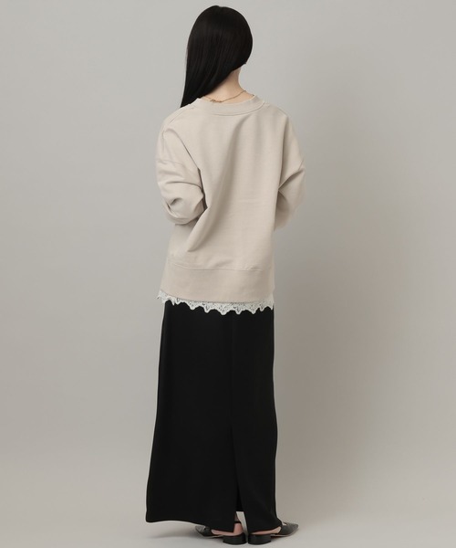 A part by（アパートバイ）の「【WEB限定】ハーフZIPスエットプルオーバー（スウェット・レディース・チャコールグレー/アイボリー/グレー系その他4・FREE）」の17枚目の写真