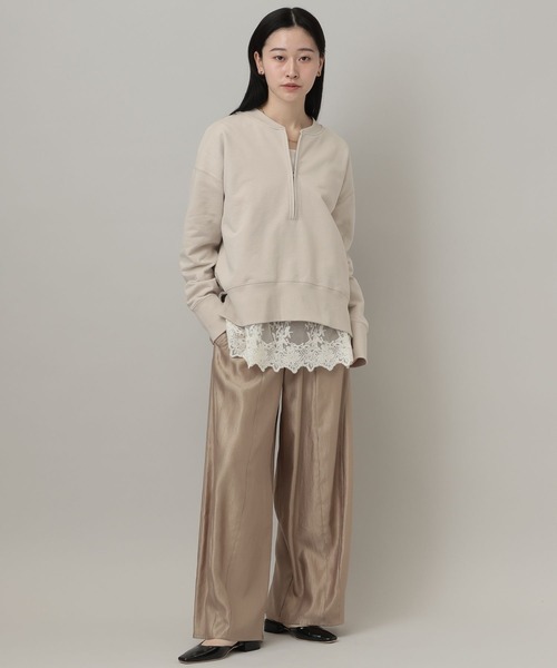 A part by（アパートバイ）の「【WEB限定】ハーフZIPスエットプルオーバー（スウェット・レディース・チャコールグレー/アイボリー/グレー系その他4・FREE）」の18枚目の写真