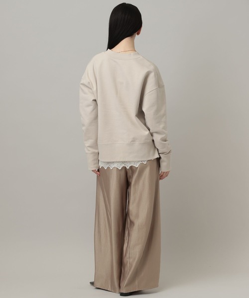 A part by（アパートバイ）の「【WEB限定】ハーフZIPスエットプルオーバー（スウェット・レディース・チャコールグレー/アイボリー/グレー系その他4・FREE）」の20枚目の写真