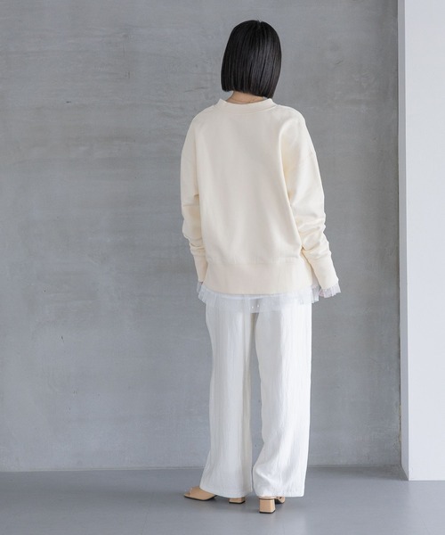 A part by(アパートバイ)の「【WEB/一部店舗限定】ハーフZIPスウェットプルオーバー(スウェット・レディース・チャコールグレー/アイボリー/グレー系その他4/ブラウン・FREE)」の16枚目の写真