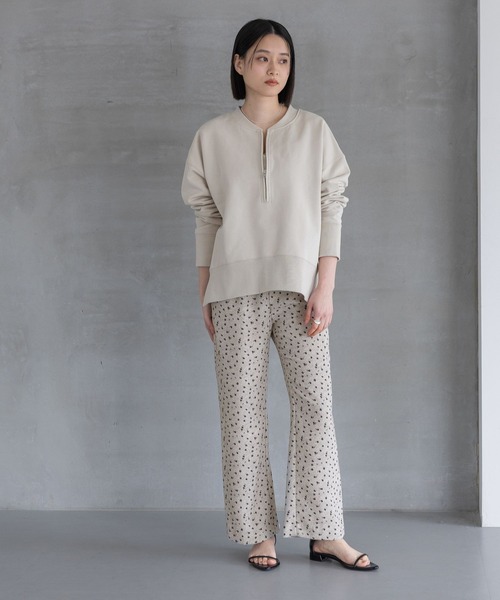 A part by(アパートバイ)の「【WEB/一部店舗限定】ハーフZIPスウェットプルオーバー(スウェット・レディース・チャコールグレー/アイボリー/グレー系その他4/ブラウン・FREE)」の22枚目の写真
