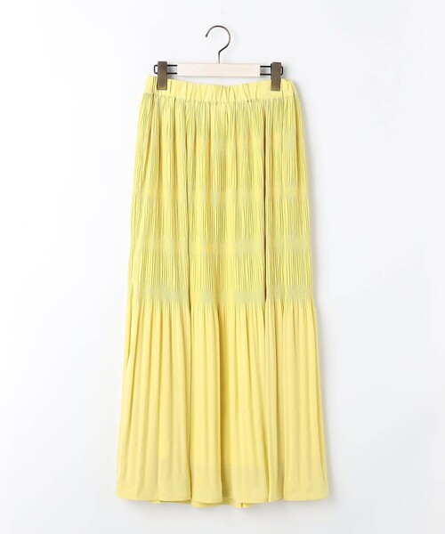 NICOLE white(ニコルホワイト)の「マジョリカプリーツスカート(スカート・レディース・その他3/その他2/イエロー/カーキ/チャコールグレー/ブルー・FREE)」の7枚目の写真