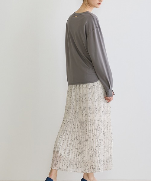 NICOLE white(ニコルホワイト)の「マジョリカプリーツスカート(スカート・レディース・その他3/その他2/イエロー/カーキ/チャコールグレー/ブルー・FREE)」の22枚目の写真