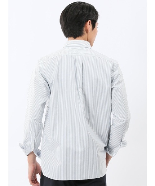 TAKA-Q(タカキュー)の「【ややゆったり リラックス】タカキュー 綿混 オックス ボタンダウン 長袖 シャツ(シャツ/ブラウス・メンズ・ホワイト/グレー系その他2/ブルー・MEDIUM/LARGE/X-LARGE)」の15枚目の写真