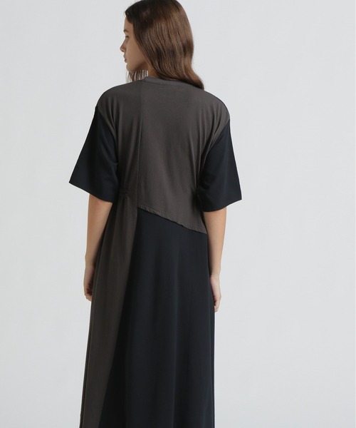 AVIREX(アヴィレックス)の「《直営店限定》REMAKE‐STYLE DRESS WITH EAGLE PRINT(ワンピース・レディース・ブルー/チャコールグレー/オートミール・F)」の5枚目の写真